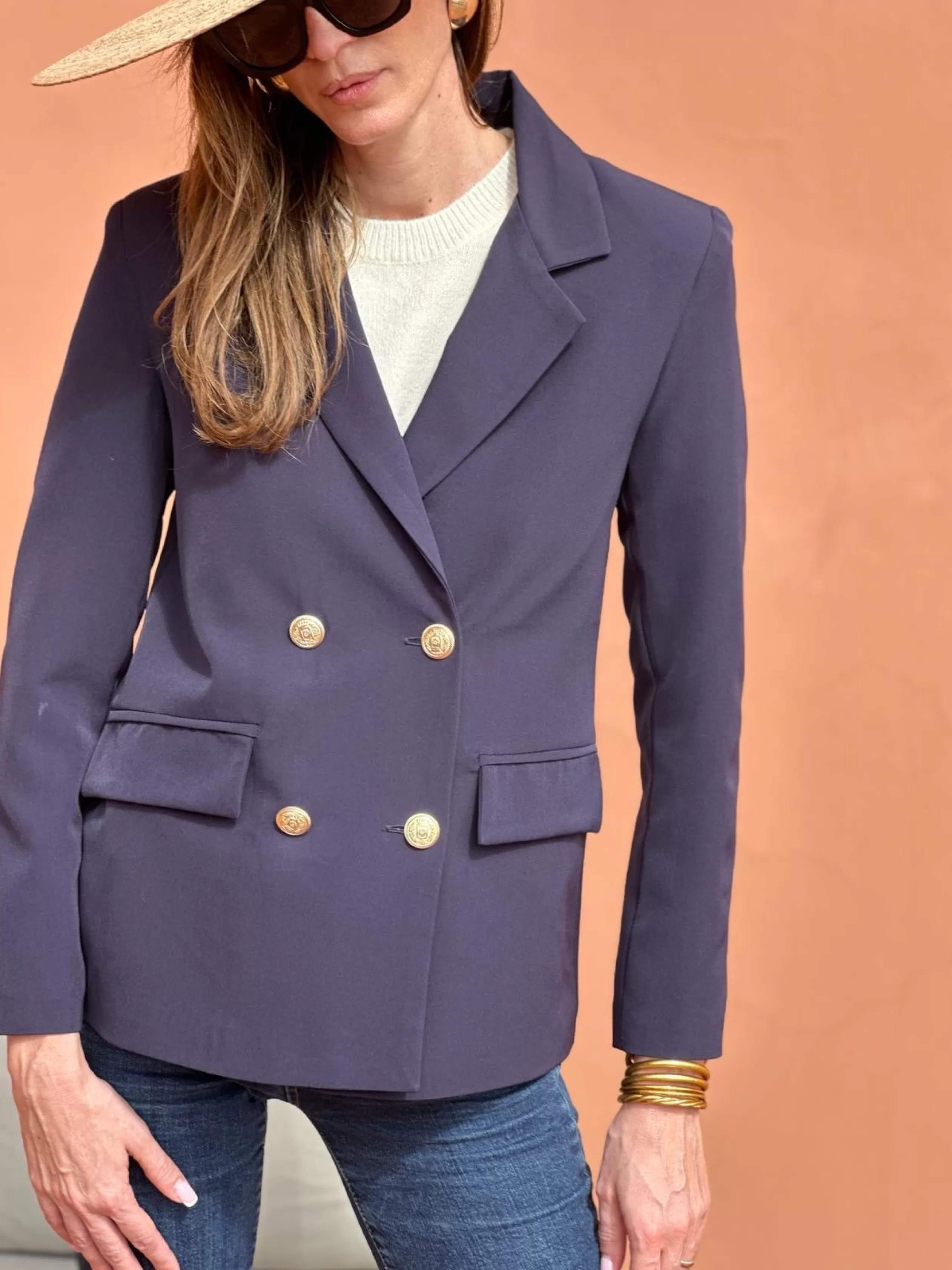 Vestes & Blazers*SIAMOISE Blazer Rejane - Marine