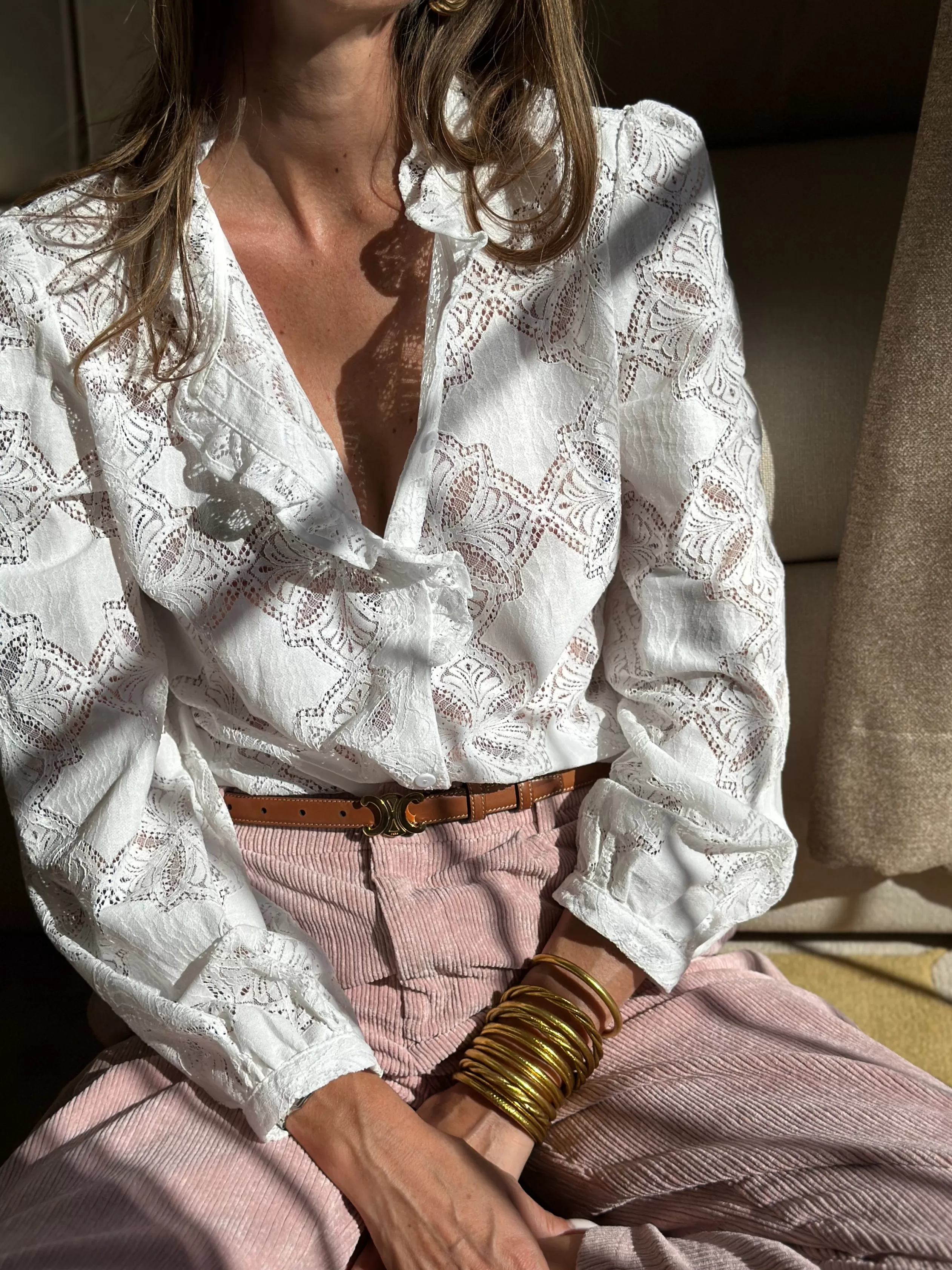 Fêtes & Occasions ✨ | Blouses & Chemises*SIAMOISE Blouse Gabrielle Dentelle Blanc