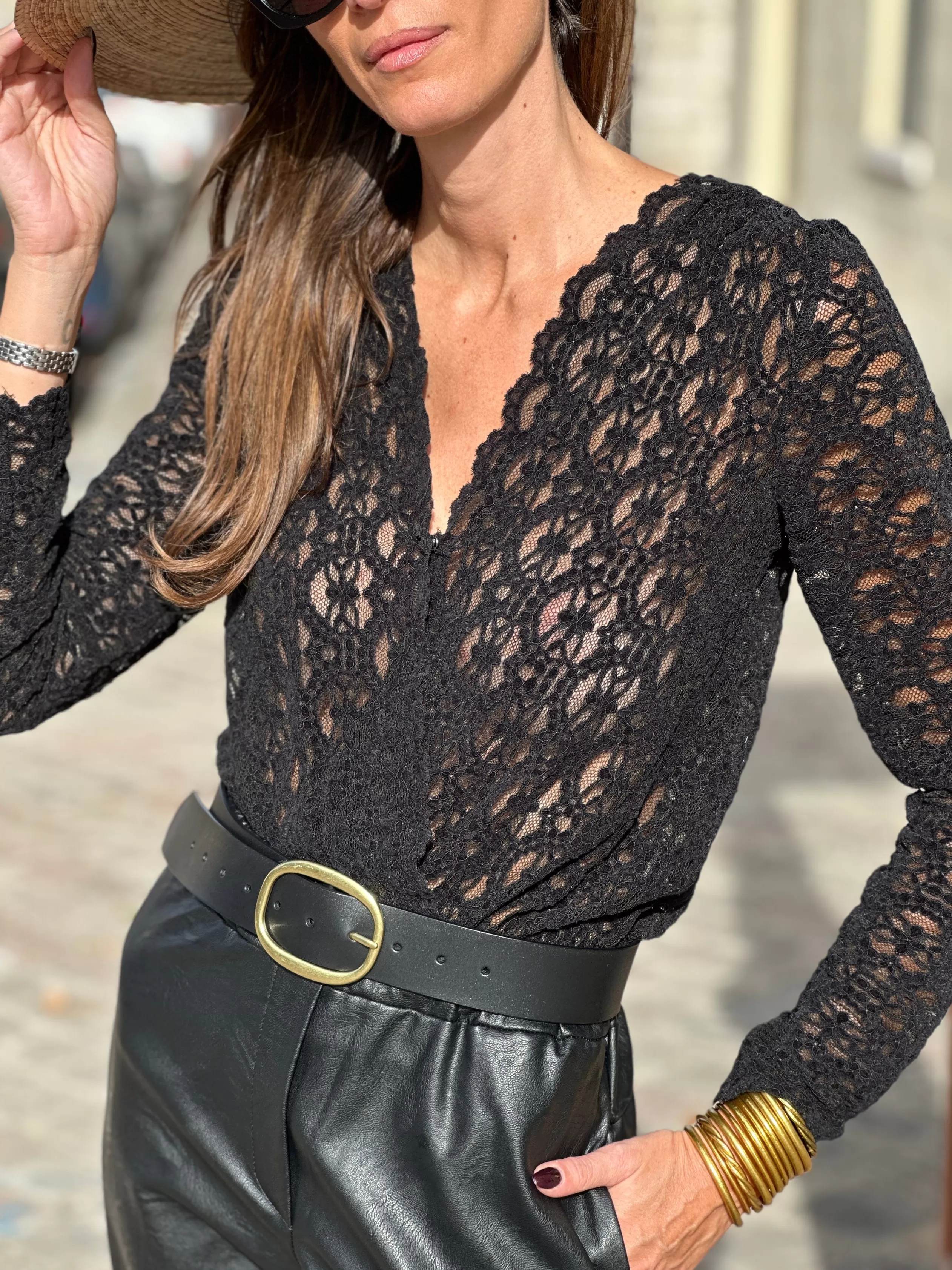 Fêtes & Occasions ✨ | Blouses & Chemises*SIAMOISE Body Hervine Noir