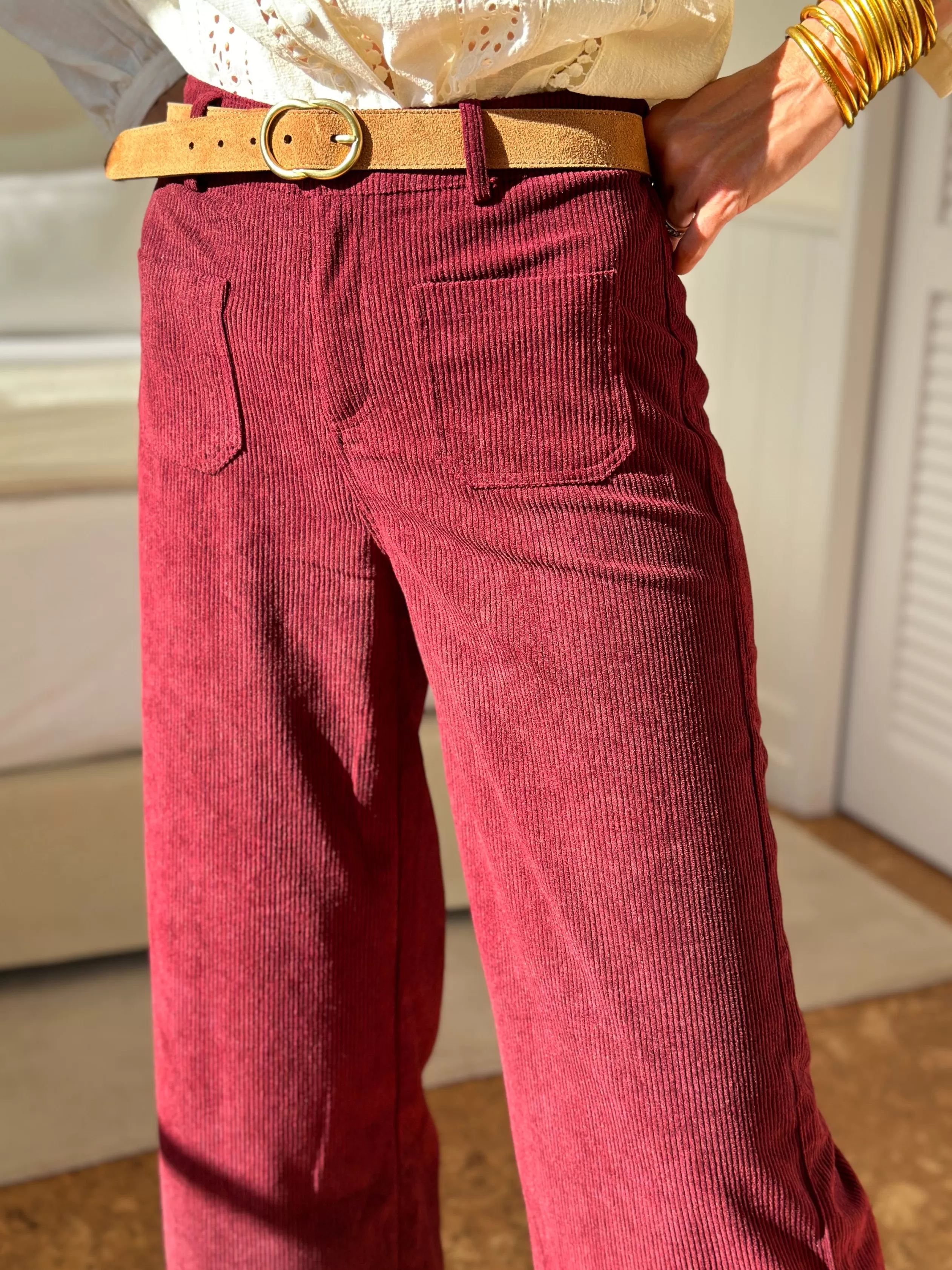 Pantalons & Shorts*SIAMOISE Pantalon Cayenne Bordeaux